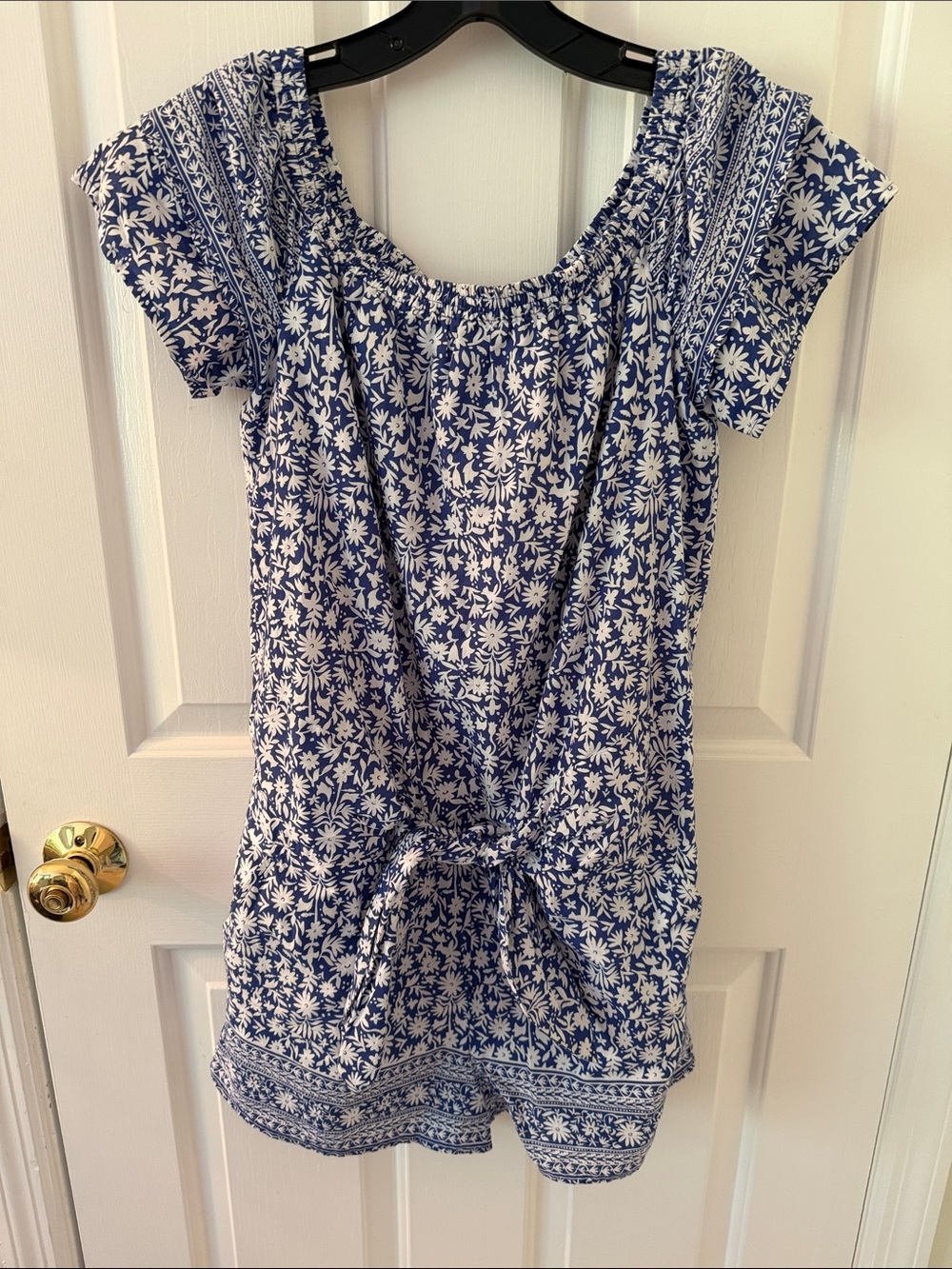 Vineyard Vines Blue and White Floral Mini Dress